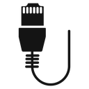 Ethernet cable plug icon