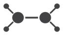 Ethylene molecule icon