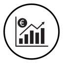 Euro chart icon