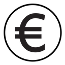 Euro sign icon