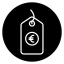 Euro tag icon