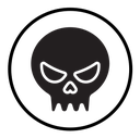 Evil skull icon