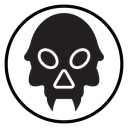 Evil skull icon