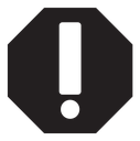 Exclamation button icon