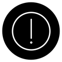 Exclamation button icon