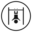 Exercise hang bar icon