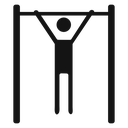 Exercise hang bar icon