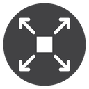 Expand Arrows Box icon