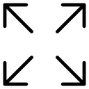 Expand Four Corner Arrows icon