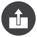 Export Arrow Black Filled icon