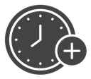 Extra hours icon