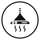 Extractor Hood Black Filled icon