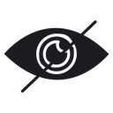 Eye crossed 3 icon
