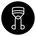 Eyelash curler icon