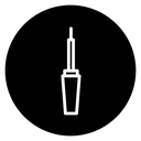 Eyeliner brush icon