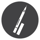 Eyeliner Black Filled icon
