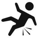 Fall accident icon
