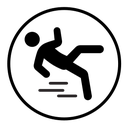 Fall accident icon