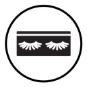 False eyelashes icon