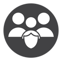 Family insurance Black Filled icon