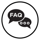FAQs Black Filled icon