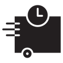 Fast delivery truck icon