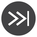 Fast Forward Black Filled icon