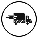 Fast Shipping Truck Badge icon