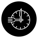 Fast Time Speed Black Filled icon