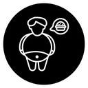 Fat man icon