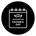 Fathers day calendar icon