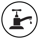 Faucet tap water icon