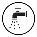 Faucet tap water icon
