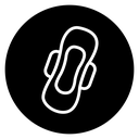 Feminine hygiene pad icon