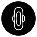 Feminine hygiene pad icon