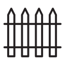 Fence set icon