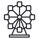 Ferris wheel 3 icon