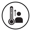 Fever, high temperature icon