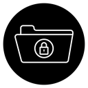 File Folder Security Vector icon