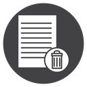 File Trash Badge icon