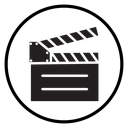 Film clapperboard icon