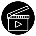 Film clapperboard icon