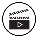 Film clapperboard icon