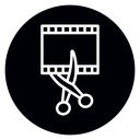 Film editing icon