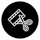 Film editing icon
