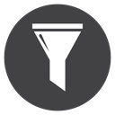 Filter Black Filled icon
