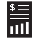 Financial report icon