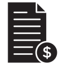 Financial report icon