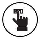 Finger authentication icon