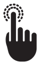 Finger click icon